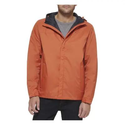 Tommy Hilfiger Men's Lightweight Breathable Waterproof Hooded Jacket