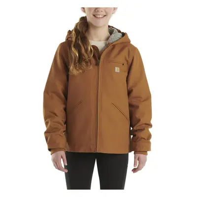 Carhartt Girls' Big Sherpa Lined Jacket Coat Brown