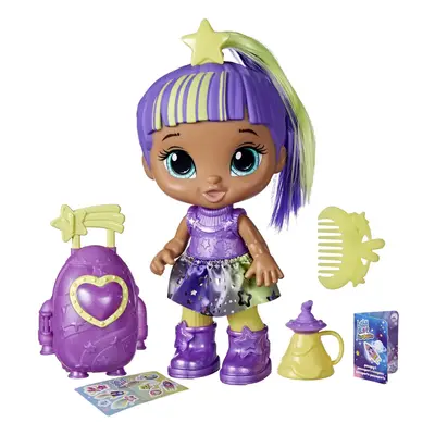 Baby Alive Star Besties Doll Lovely Luna 8-inch Space-Themed Doll for Year Old Girls and Boys an