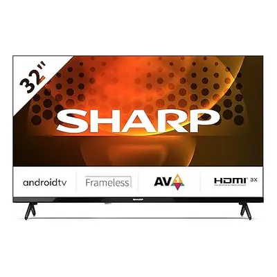 Sharp 32FH6KA 32-Inch HD Ready Android TV in Black with Active Motion 400, Chromecast, Google As