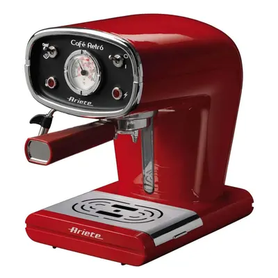 Ariete 1388A Pressure Coffee Machine Retro-red 1388, Stainless Steel, W, Liter