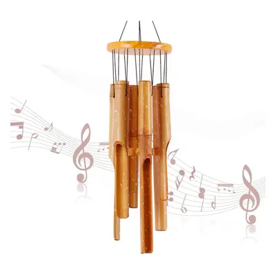 Bamboo Wind Chime, Wooden Wind Chime, Large Wooden Wind Chime, 81cm, for Garden, Yard, Patio and