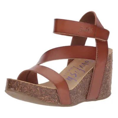 Blowfish Malibu Women's Hapuku Wedge Sandal Scotch Dyecut 9M