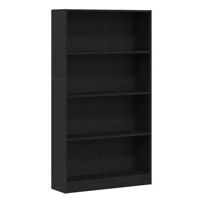 (black oak, x x cm) vidaXL Bookshelf Standing Shelf Storage Rack Book Cabinet Engineered Wood