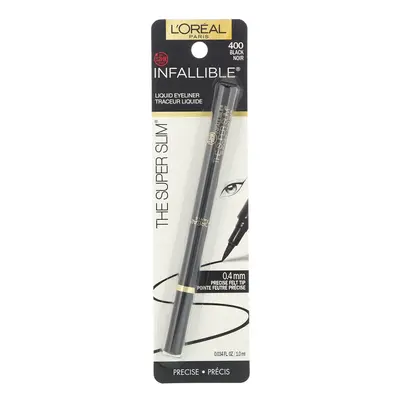 L'Oreal, Infallible Super Slim Liquid Eyeliner, Black 400, 1ml