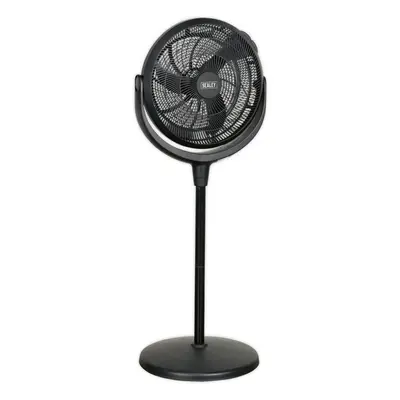 16" Desk & Pedestal Fan - Speed Settings - Adjustable Height - 3-Pin UK Plug