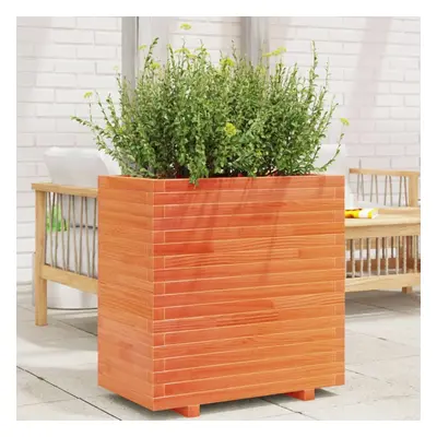 vidaXL Garden Planter Wax Brown 70x40x72 cm Solid Wood Pine