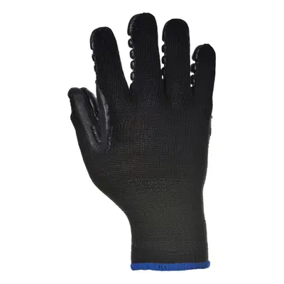 Portwest A790BKRL Anti Vibration Glove, Regular, Size: Large, Black