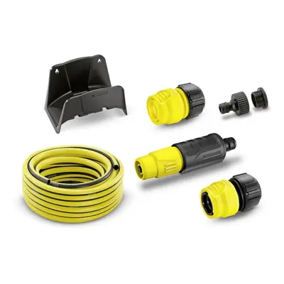 26451140 Hose Set with Hose Hanger and 15m 1/2" Primo flex Hose, Black, Yellow