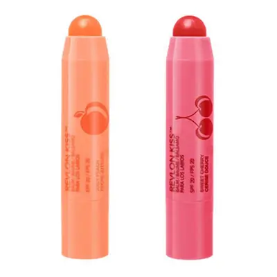 Revlon Kiss Lip Balm Juicy Peach Sweet Cherry