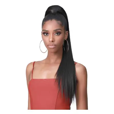 Bobbi Boss Human Hair Blend Tress Up Miss Origin Ponytail Yaky Straight 28"" (TNAT/GNWHT)