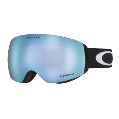 Oakley Flight Deck OO7064 Black wPrizm Sapphire Iridium Ski goggles