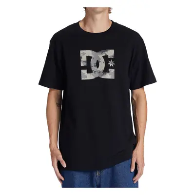 (M, Black/Cloud Cover) DC Shoes Mens Star Fill Short Sleeve Crew Neck Cotton T-Shirt Top Tee