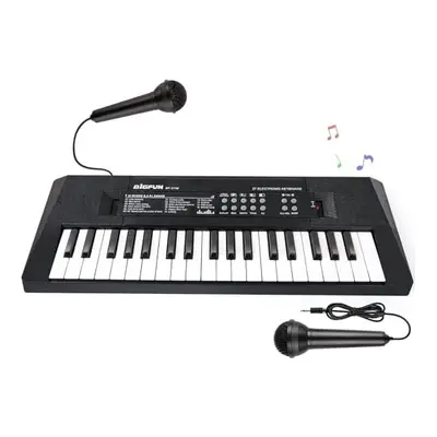 Kids Piano Keyboard, Keys Electronic keyboard Portable Musical Piano with Microphone and Power C