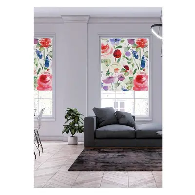 (120 cm Width x cm Drop, Summer) Lister Cartwright Floral Blackout Roller Blinds Beautiful Print