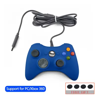 (blue) DATA FROG USB Wired Gamepad Joystick for Xbox /Slim PC Controller