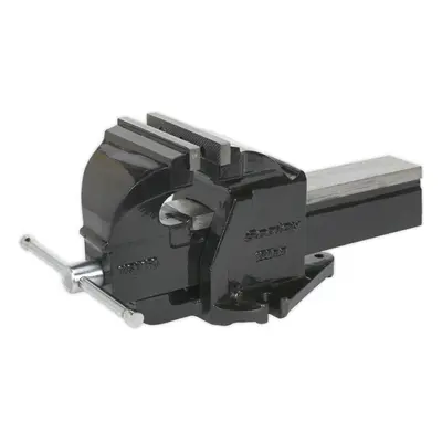 150mm Bench Mountable Mechanics Vice - 205mm Jaw Opening - Fixed Base