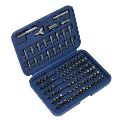 100 Piece Power Tool Security Bit Set - Chrome Vanadium Steel Bits - Case