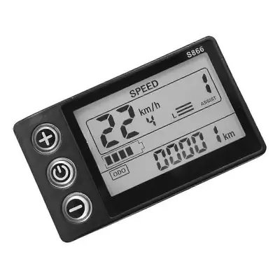 24v 36v 48v 60v S866 Controller Panel Dashboard Waterproof 6pin Electric Bike Lcd Display for El