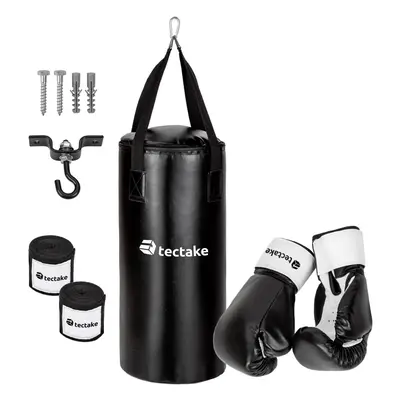 Boxing Gloves Punch Bag Set Punching Hand Wraps Ceiling Bracket Leather