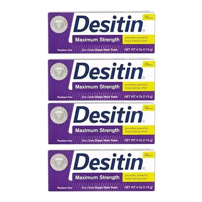 DESITIN Maximum Strength Diaper Rash Paste oz (Pack of 4)