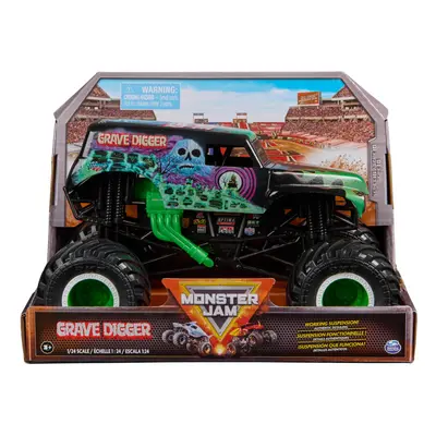 Monster Jam, Official Grave Digger Monster Truck, Collector Die-Cast Vehicle, 1:24 Scale, Kids T