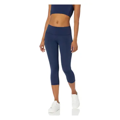 Amazon Essentials Womens Active Sculpt Mid Rise capri Legging Navy