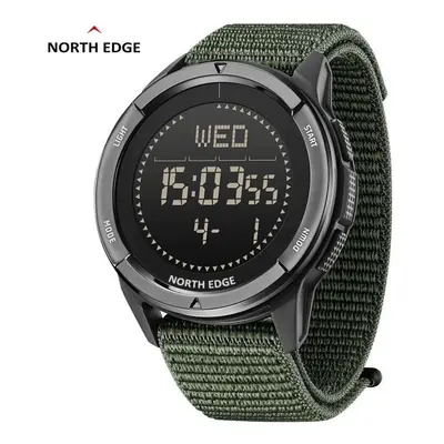 (avocado) North Edge Alps Men&apos;s Digital Carbon Fiber Watch Shock Militray Sports Super Ligh