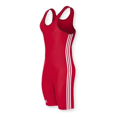 adidas Wrestling Stripes Singlet Red/White Adult Large