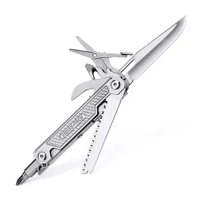 (11 in 1) SWISS TECH in Multitool Mini Folding Knife Portable Pocket Knife Scissors EDC Combinat