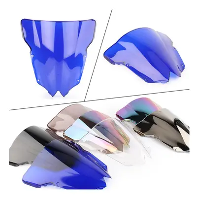 (Blue) Motorcycle Windscreen Covers Screen Motorbikes Deflector Windshield For