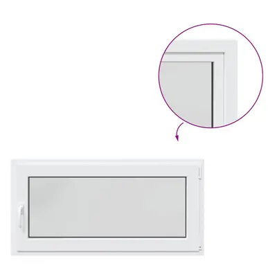 vidaXL Basement Window "RISOR" 120x60 cm Tilt&Turn DIN Right White