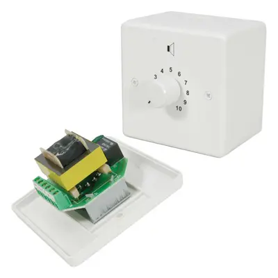 100v Line Volume Control 24W Max Adjustable Sound Switch PA Speaker Wall Plate