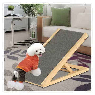 Adjustable Heights Non-Slip Carpet Stair Freestanding Dog Stair Ramp