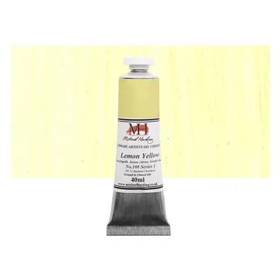 Michael Harding Artist Oil Colours Lemon Yellow 40ml Tube