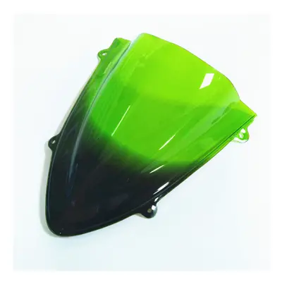 (Green) Motorcycle Multicolor Windshield Spoiler Wind Deflector For Kawasaki Ninja250