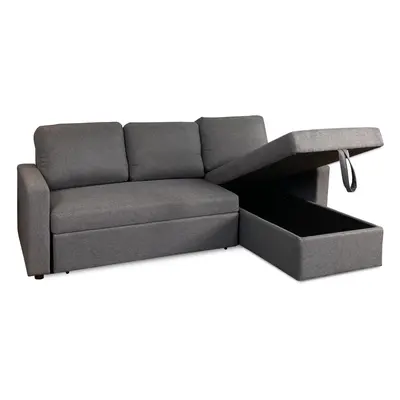 Reegan Shaped Sofa Bed with Hidden Storage and Reversible Chaise