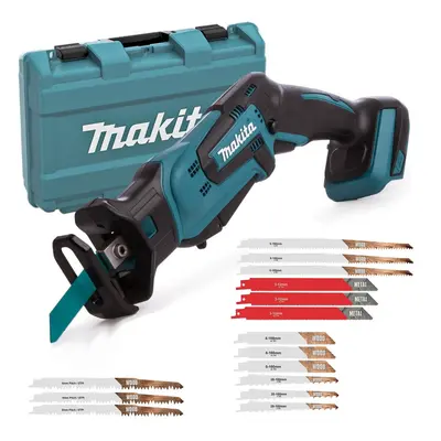 Makita DJR185Z 18v Reciprocating Recip Sabre Saw Multi Saw Blades + Case