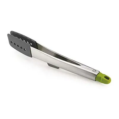 10162 inch Elevate Stainless Steel Tongs Grey Green