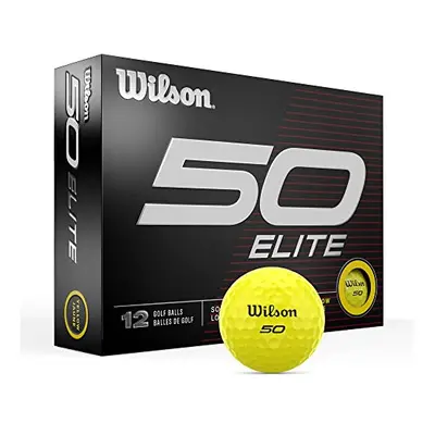 Fifty Elite Golf Balls - Pack, Yellow