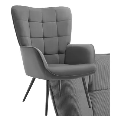 Armchair Hygge - padded, armrests and ergonomic backrest, kg load capacity