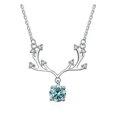 (blue, Carat) Bague Ringen Excellent Cut Ct Affordable Moissanite Pendant For Women Silver Diamo