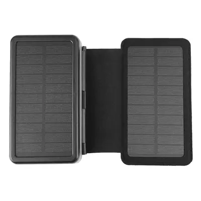 (Black Solar Panel) Portable 20000mAh Solar Power Bank Folding Foldable Solar Panel Solar Charge