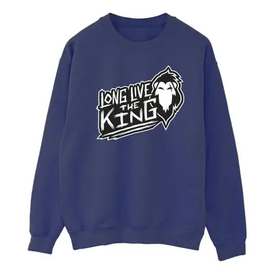 (XXL, Navy Blue) Disney Mens The Lion King The King Sweatshirt