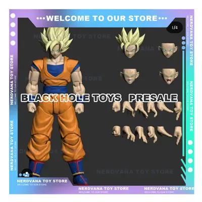 (b) Presale Black Hole Toys Dragon Ball SHF Action Figure Model Goku Son Goha Super Saiyan Anime