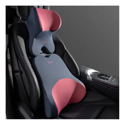 (set rd) Car Lumbar Support Headrest Neck Pillow Support Universal Soft Neck Pillows