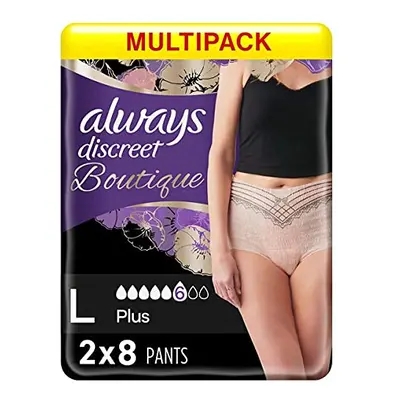 Always Discreet Boutique Pants Plus Large 2x8ct