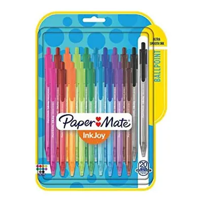 Paper Mate InkJoy 100RT Retractable Ballpoint Pens Medium Point Assorted Pack - Pack of