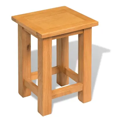 vidaXL Solid Oak Wood End Table Home Side Tea Telephone Stand Display Table