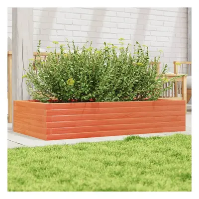 vidaXL Garden Planter Wax Brown 110x60x23 cm Solid Wood Pine